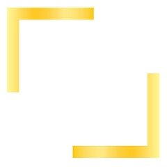 Gold square frame png