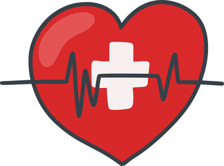 Obraz premium Medical Health tools illustration