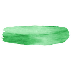 Fototapeta premium Green watercolor painting