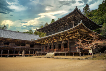 Old wooden buildings. Scenes from The Last Samurai were filmed here.