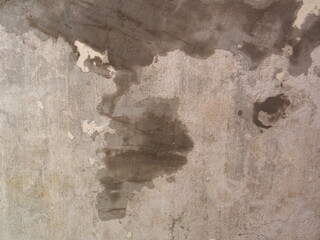 Repaired the old grunge wall with cement powder for building house. Wall Painting Preparation at home.