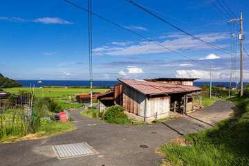 JR宇賀本郷駅付近の長閑な風景　山口県下関市豊浦町