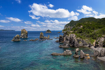 Obraz premium 青海島海上アルプス 山口県長門市