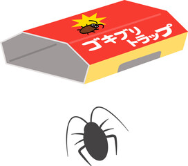 粘着式のゴキブリ捕獲器