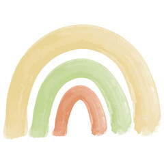 Obraz premium Watercolor Rainbow Clipart
