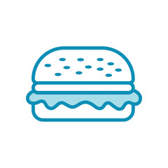 hamburger icon vector design template in white background