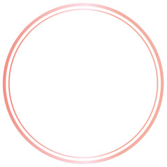 Rose Gold Abstract Shape Line