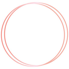 Rose Gold Abstract Shape Line