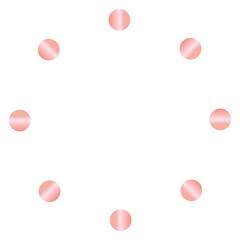 Rose Gold Abstract Shape Line