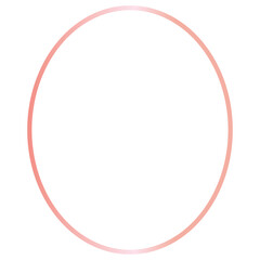 Rose Gold Abstract Shape Line