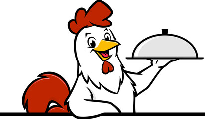 Cartoon Chicken Food Tray