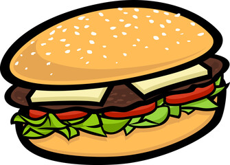 Cartoon Burger