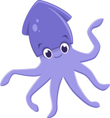 Cartoon Squid