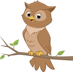 Cute Cartoon Owl