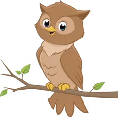 Fotobehang Cute Cartoon Owl © mumut