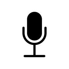 microphone icon design for podcast and voice theme