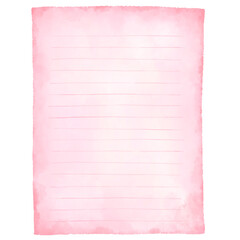 Vintage paper, lined paper. Digital watercolor paint.