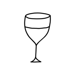 glass hand drawn illustration