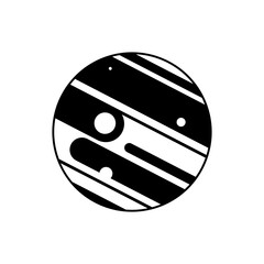 planet in solar system icon illustration design