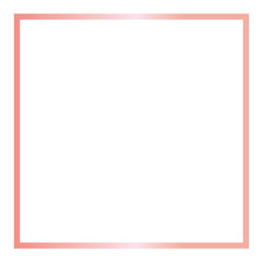 Rose Gold Square Frame