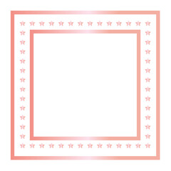 Rose Gold Square Frame