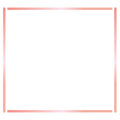 Rose Gold Square Frame