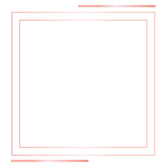 Rose Gold Square Frame