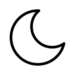 Moon Icon Vector Symbol Design Illustration