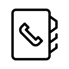 Contacts Icon Vector Symbol Design Illustration