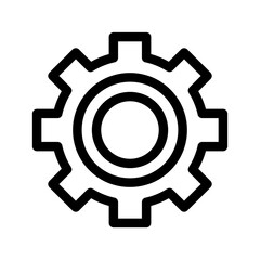 Cogwheel Icon Vector Symbol Design Illustration