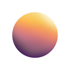 ball 3d in color gradient for design element