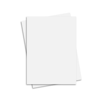 blank white paper for mockups