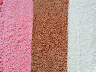 striped pink brown and white neopolitan ice cream