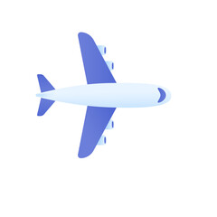 Passenger plane flying in the sky side view. travel concept