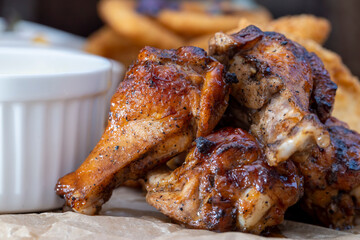 a set of different types of products fried together