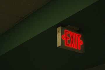 Neon Exit Sign