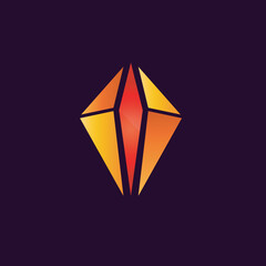 Crystal Or Diamond Illustration Vector  