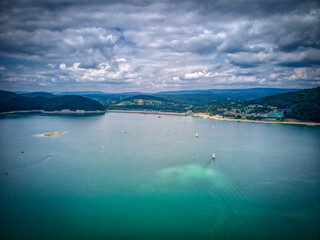 Zdjęcie z drona,Solina latem