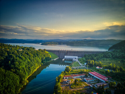 Zdjęcie z drona,Solina latem