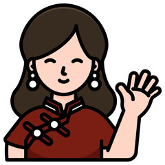 woman line icon