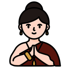 woman line icon