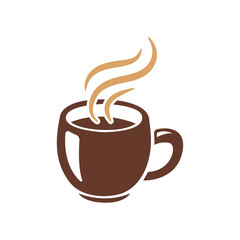 simple coffee cup vector For the hot drink menu in the cafe