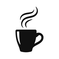 simple coffee cup vector For the hot drink menu in the cafe