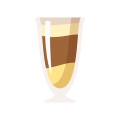 Hot coffee mug vector. Popular drink menu in the cafe For drinking to wake up in the morning