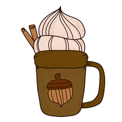 Autumn illustration clip art  boho thanksgiving