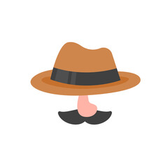 detective cartoon The concept of truth investigation in crime cases.