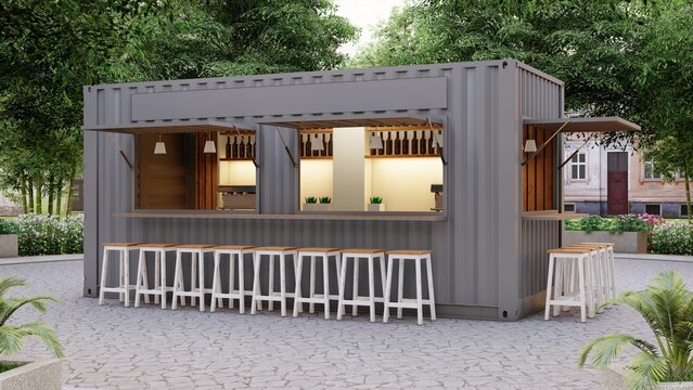 20ft Cargo Container Bar Cafe