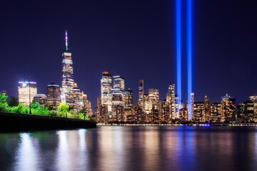 Obraz premium city skyline at night