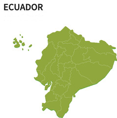 エクアドル/ECUADORの地域区分イラスト