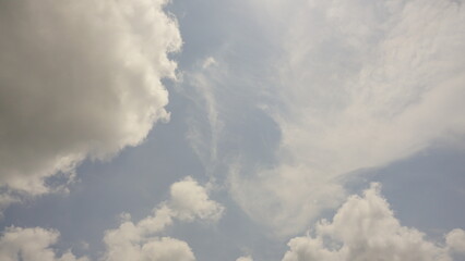 Clouds in the blue sky